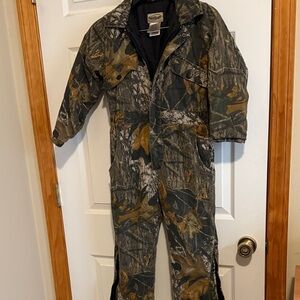 Vintage 90’s  Kids Camouflage Insulated Coverall